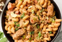 Creamy Chicken Fajita Pasta Recipe Easy Family Dinner Chicken Fajita Pasta