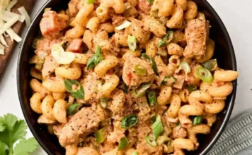 Creamy Chicken Fajita Pasta Recipe Easy Family Dinner Chicken Fajita Pasta