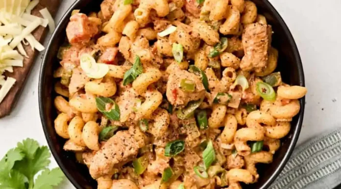 Creamy Chicken Fajita Pasta Recipe Easy Family Dinner Chicken Fajita Pasta