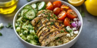 Chicken and Quinoa with Garlic and Spinach Recipe Chicken Garlic Herb Quinoa