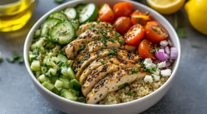 Chicken and Quinoa with Garlic and Spinach Recipe Chicken Garlic Herb Quinoa