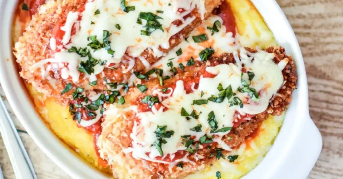 Chicken Parmesan Polenta Bites