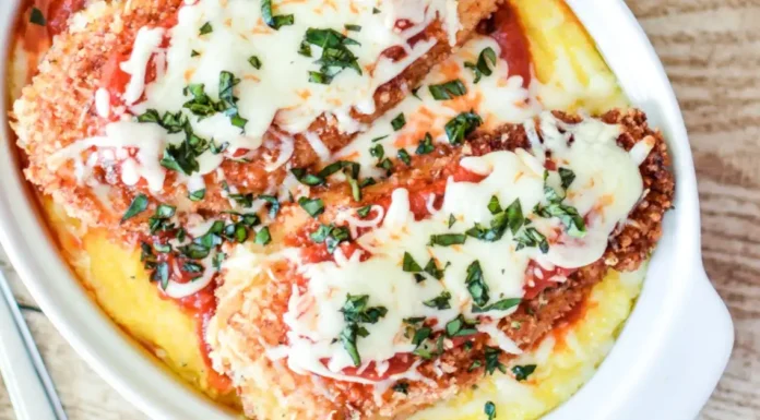Baked Polenta with Classic Chicken Parmesan Recipe Chicken Parmesan Polenta Bites
