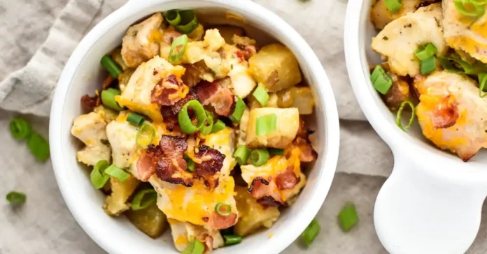 Chicken and Ranch Deviled Potatoes
