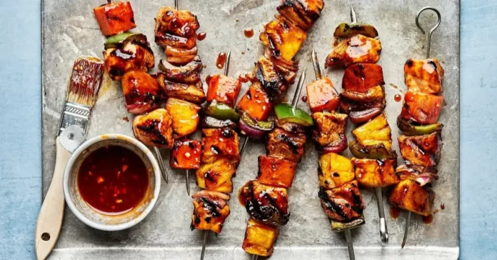 Hawaiian Chicken Skewers