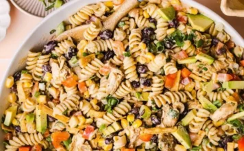 Taco Pasta Salad with Chicken Chicken Taco Pasta Salad