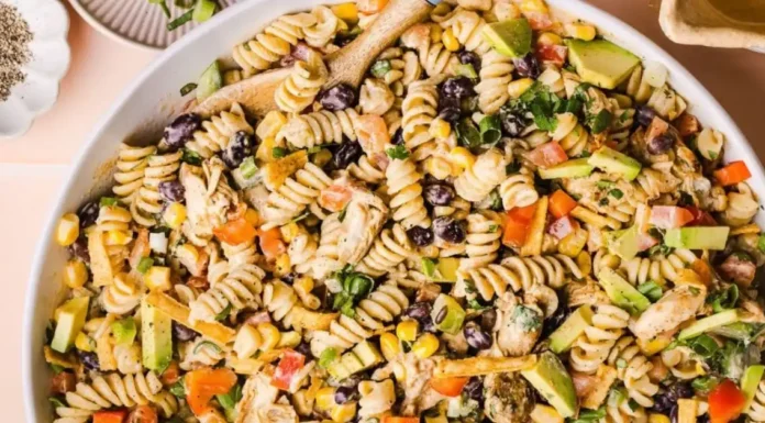 Taco Pasta Salad with Chicken Chicken Taco Pasta Salad