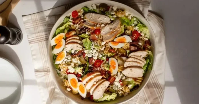 Chicken Caesar Cobb Pasta Salad Recipe